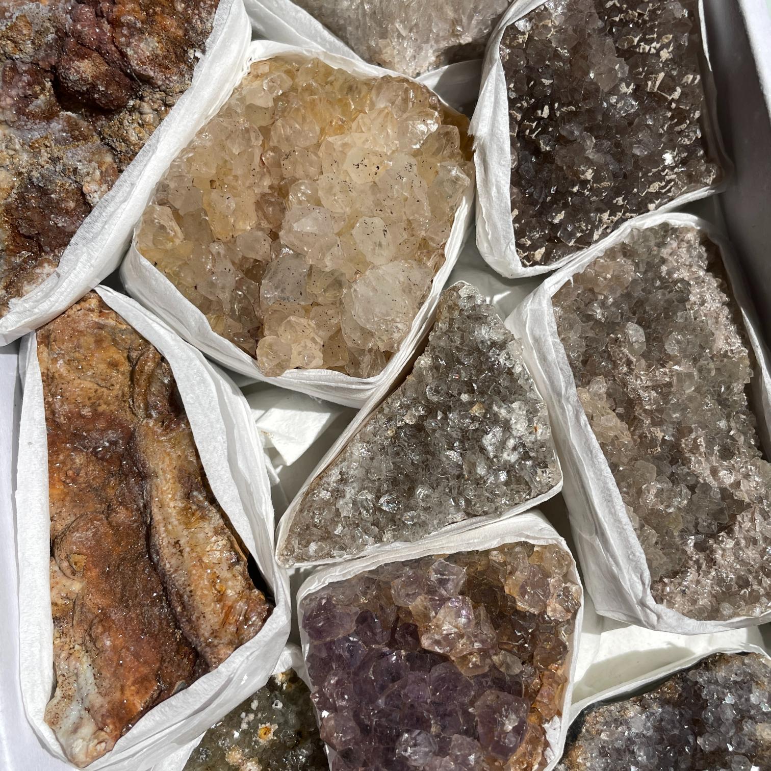 Druzy Quartz Cluster Tray - Small Druzy Quartz Cluster Tray - Small